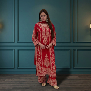 Nouvelles tenues de soirée exclusives de créateurs, style indien et pakistanais en georgette, disponibles au meilleur prix. - Product Image 4