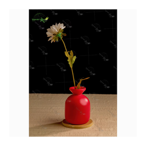Jarrón de Mesa de Bambú Enrollado Hecho a Mano, Moderno, Ecológico, Duradero, Decorativo, Diámetro Personalizado, Nam Dinh Earthly Warmth - Product Image 1