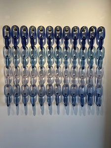 Vibrant Cyan Translucent Resin Chain Links Home Decor Resin Chain Wall Hanging Resin Chain <b>Split</b> Oval <b>Ring</b> Acrylic Craft Connect - Product Image 6