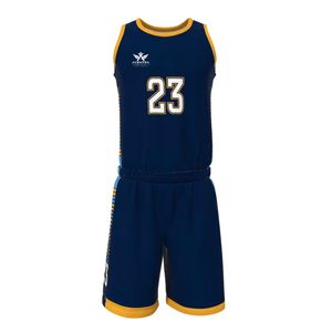 Conjunto de Uniforme de Baloncesto Juvenil, Camisetas Personalizadas con Pantalones Cortos, Ropa Deportiva Transpirable para Escuelas, Clubes y Academias - Product Image 1