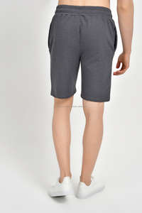 Pantalones cortos de gimnasio de lana de felpa de alta calidad para hombre, traje de jogging de verano personalizado con decoración de patrón, estilo informal - Product Image 6