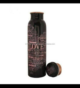 Bouteille d'eau en cuivre de style indien avec motifs peints en émail et bouchon étanche idéal pour les cadeaux ou les soins personnels quotidiens - Product Image 5