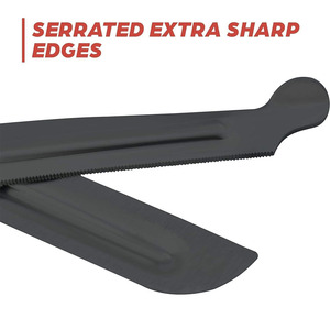 Tijeras para Trauma EMT - Aleación de Aluminio, Dentadas, Grado Industrial, para Zurdos, Mango de Plástico, Multiusos para Cortar - Product Image 4