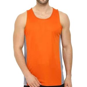 Camiseta sin mangas gris para hombre, camiseta sin mangas de algodón suave para culturismo, gimnasio, entrenamiento deportivo, fitness, correr - Product Image 4