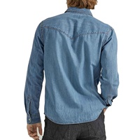 Chemise en jean pour homme de haute qualité, boutonnée, écologique, décontractée, à carreaux, légère, habillée, fantaisie, oversize, pour le travail, le sport ou style cowboy