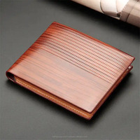 Dompet pendek kulit pria, bergaya Vintage Dompet pria pemegang kartu kredit uang tas uang