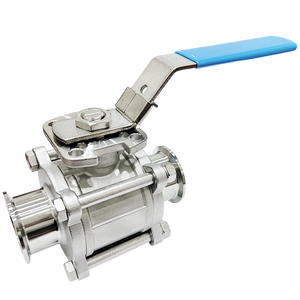 FREE SAMPLE Size 3/4" 1000PSI 3-PC Sanitary Ball Valve Tri-clamp SS316/SS332L <b>PTFE</b> Sealing Gas/Water/Oil - Product Image 6