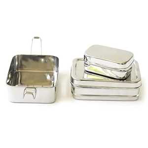 3-Tier Stainless Steel Bento <b>Box</b> <b>Stackable</b> Metal Lunch <b>Box</b> Heavy Duty Tiffin Carrier Sealed Food <b>Storage</b> Teenagers Children - Product Image 2