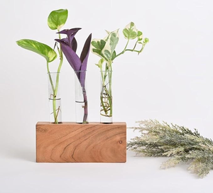 Macetero y Soporte para Plantas de Madera Estilo Art Deco Creativo con Florero de Pared Ecológico Hecho a Mano y Soporte para Macetas - Product Image 3