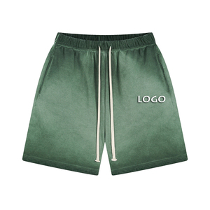 Nouveau modèle tendance de haute qualité, léger et respirant, en Spandex/Polyester, pour homme, uni, délavé à l'acide, avec cordon de serrage, décontracté, en tissu Oxford, sportif - Product Image 1