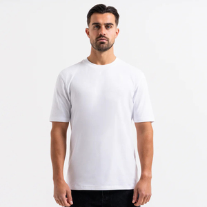 Camisetas de 250 g/m² de alta calidad, personalizadas, extragrandes, con bordado personalizado, cuello redondo, para hombre - Product Image 6