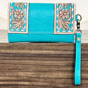 Nouvelle Arrivée 2026 – Pochette en Cuir Gaufré Floral, Portefeuille pour Cartes de Crédit en Cuir Véritable, Nouveau Design, Vente Chaude pour Femme - Product Image 5