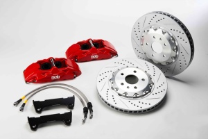 n&b Performance F451 4 Piston Forged <b>Caliper</b> for HONDA FIT Big <b>Brake</b> Kit 4 Pot 330X28MM <b>Brake</b> Disc - Product Image 2