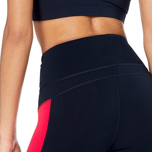 กางเกงเลกกิ้งถักสีพื้นเอวสูงแบบเต็มตัวสำหรับผู้หญิง - Product Image 6