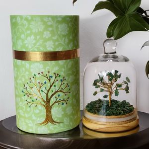 Dôme en cristal multicolore en forme d'arbre, décoratif, avec perles et pierres bleues, objet de décoration pour la maison - Product Image 3