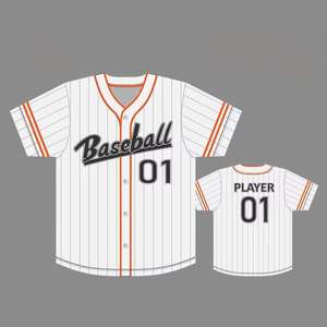 Camiseta de Softbol Personalizada Sublimada en Malla de Poliéster, Transpirable, de Secado Rápido, con Dos Botones, Camiseta de Béisbol Lisa - Product Image 1