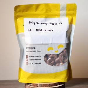 OEM Private Label Roasted Cashew <b>Kernels</b> Vacuum Sealed Zipper Bag Buttery Salty Flavor Customizable Grade Organic Premium 500g - Product Image 6
