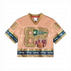Custom Vintage Football Jersey Crew Neck Sleeveless 100% Polyester Quick Dry Regular Fit <b>Sports</b> <b>Apparel</b> Retro 2026 Graphic Print - Product Image 1