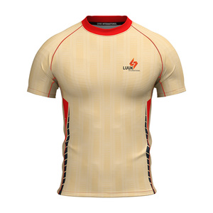 Half Sleeve <b>Compression</b> Gym Shirt Leisure <b>Top</b> Custom Men <b>Women</b> Muscle Fit Athletic Fitness Sportswear Low Price Shirt - Product Image 5
