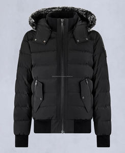 <b>Men's</b> Best Quality Polyester/Nylon Zipper Puffer <b>Jacket</b> Lightweight Street Style <b>Fur</b> Hood Warm Lining Water Windproof Outdoor - Product Image 5