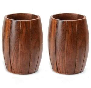 ที่ใส่ช้อนส้อมรูปทรงถังไม้ สำหรับจัดระเบียบอุปกรณ์ครัว โต๊ะอาหาร ร้านอาหาร เคาน์เตอร์  ตกแต่งด้วยช้อน ส้อม มีด - Product Image 5