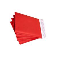 Sobres de Burbuja Rojos Ecológicos para Envío y Embalaje, Sobres de Papel Kraft Rojos con Burbujas, Tamaño Personalizado