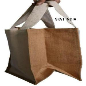 Wholesale Custom Printed Eco-Friendly Jute Tote <b>Bags</b> Hand Length Handle Letter Pattern-Multi-Use <b>Gift</b> <b>Bags</b> (Button/Zipper - Product Image 5