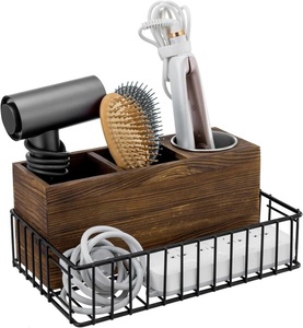 Mango Wood Storage Holder for Home Accessories New Look Wooden <b>Caddy</b> for <b>Kitchen</b> Utensils New Cutlery Holder - Product Image 1