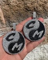 Pendentifs et Breloques de Joaillerie Fine en Diamants, Chaîne Style Hip Hop, Meilleur Prix, Breloque Pendentif Moissanite Givrée, Argent Plaqué Or Personnalisé