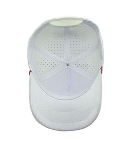 Gorra de Golf de 5 Paneles Personalizada, Paneles Perforados con Corte Láser, Visera Curva, Bordado en Contraste, Marca Privada OEM, MOQ Bajo - Product Image 4