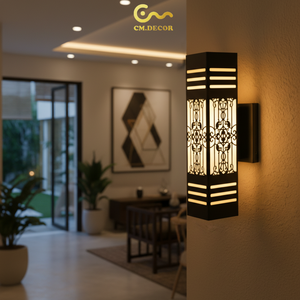 Lámparas de Pared de Acero/Inoxidable CM Decor, Lámpara de Pared LED Moderna, Lámpara de Exterior Impermeable para Villa o Pasillo - Product Image 5