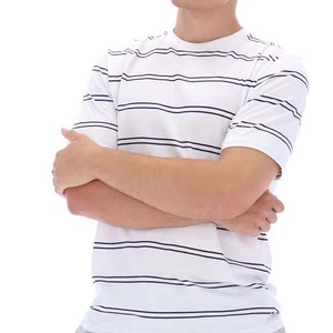 T-shirts pour hommes à prix avantageux, design rayé par sublimation, nouveau style tendance, service OEM, prix de gros, chemises en coton pour hommes - Product Image 2