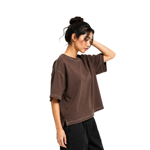 Camiseta Oversize de Algodón Premium para Mujer, Estilo Urbano, Personalizada, Fabricante Mayorista OEM ODM de Marca Privada - Product Image 2