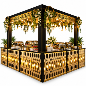 King International Lumire Garden - Pabellón Buffet Moderno y Elegante de Acero de Lujo para Interiores/Exteriores, Mostrador para Bodas, Eventos y Catering - Product Image 1