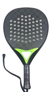 Raquette de paddle-tennis en fibre de carbone diamantée, design personnalisé professionnel, avec filet en polyester et logo personnalisé - Product Image 2