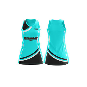 Tenue d'équipe de netball à séchage rapide |   Uniforme de netball par sublimation avec logo, nom et numéro de l'équipe |   Polyester respirant - Product Image 3