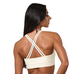 Women Nevutral Cross Back Sports <b>Bra</b> Medium Support <b>Stretch</b> Fitness Gym Training Workout Activewear <b>Bra</b> Apparel Wear - Product Image 4