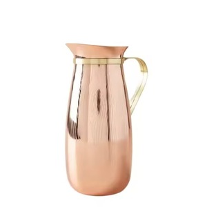 เหยือกทองแดงทรงครึ่งวงกลมแบบมีลวดลายสองแบบ พร้อมฝาปิดเข้าชุด - Product Image 6