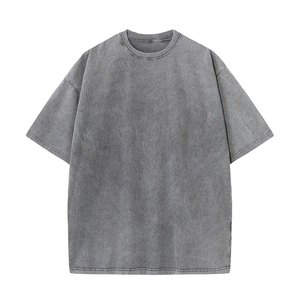 Camisetas de hombre con lavado ácido a la moda, de color desgastado, material suave y transpirable para uso diario, estilo casual y looks urbanos. - Product Image 6