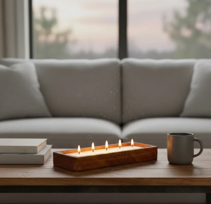 Cuenco de Madera para Velas, Decoración de Mesa para el Hogar, Diseño Único, Color Personalizado, Cuenco de Madera para Velas - Product Image 2