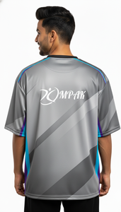 Camiseta Sublimada de Corte Regular para Hombre, Estilo Urbano, Poliéster/Algodón, Ecológica, de Secado Rápido, Ropa Casual de Moda - Product Image 2