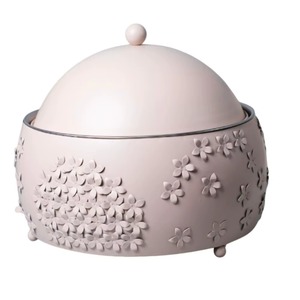 Plat de service tendance en acier inoxydable avec couvercle suspendu, prix de gros d'Inde pour événements arabes et décorations de l'Aïd - Product Image 3