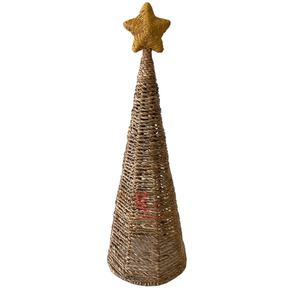 Artesanía ratán regalo árbol de Navidad, vacaciones hechas a mano naturales, Mimbre ratán árbol de Navidad Decoración de mesa al por mayor - Product Image 3