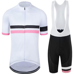 Nouvel ensemble de tenue cycliste homme design été VTT course demi-manches cyclisme extérieur 100% polyester avec fermeture éclair et salopette de cyclisme - Product Image 4