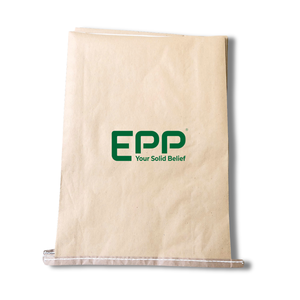 กระดาษคราฟท์เคลือบพลาสติก PP สีขาว แบบเย็บก้น รีไซเคิลได้ พร้อมซิป  กระดาษคราฟท์ฟอกขาวเคลือบ PP สำหรับงานก่อสร้าง - Product Image 6