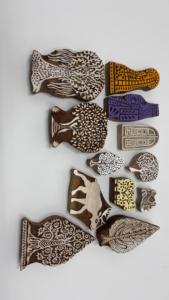 Bloques de Madera Tradicionales para Impresión Textil, Bloques de Madera Tallados a Mano para Manualidades en Tela - Product Image 2