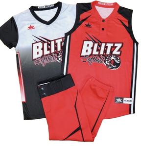 Ensembles d'uniformes de softball Fastpitch personnalisés, sublimés, respirants, anti-UV, à séchage rapide, grandes tailles - Product Image 3