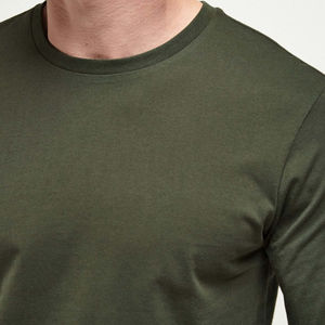 เสื้อยืดคอกลมแขนยาวผู้ชายผ้าฝ้ายแท้ 100% ทรงปกติ มีกระเป๋าหน้า ดีไซน์ทันสมัย เป็นมิตรกับสิ่งแวดล้อม สไตล์ไฮสตรีท กำลังเป็นที่นิยมอย่างมาก - Product Image 5