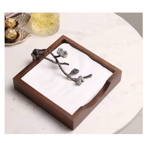 Premium Quality Metal & Wood Napkin Tissue Holder Unique Design <b>Table</b> Decorative Napkin Dispenser At Affordable Price - Product Image 3