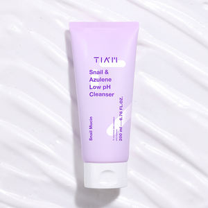 TIAM Nettoyant pour le visage coréen à faible pH Escargot et gel azulène Soins de la peau pour adultes Emballage en tube pratique OBM Supply - Product Image 6